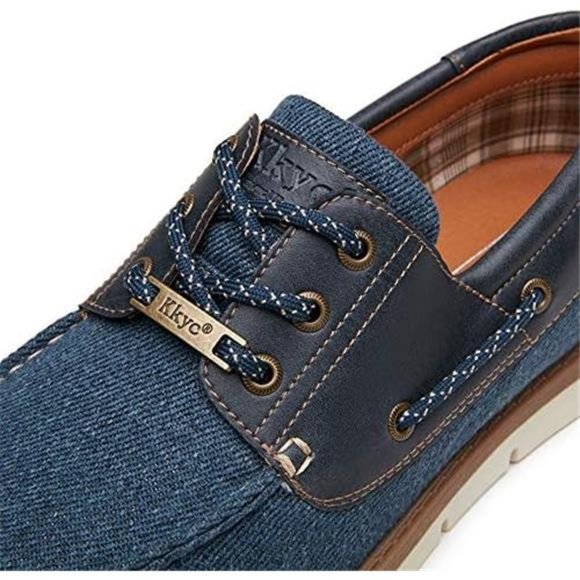 Men\'s Shoes Classic Casual Shoes Comfortable Loafers Slip on Boat Shoes, Blue main image 5
